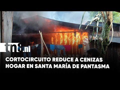 Devastador incendio arrasa vivienda en Cenizabú, Jinotega