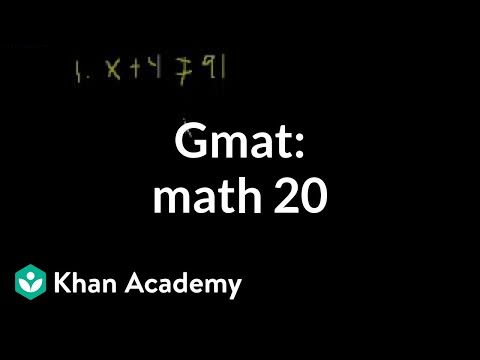 GMAT Math 20