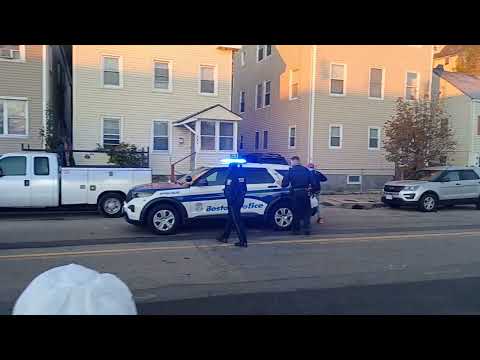 Boston police respond to a early morning shooting on Hancock Street in Dorchester