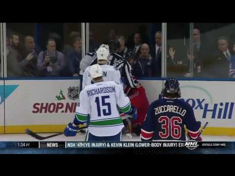 Kevin Bieksa vs Brian Boyle Nov 30,2013