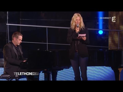 Sandrine Kiberlain - Moment d'émotion au Téléthon 2014