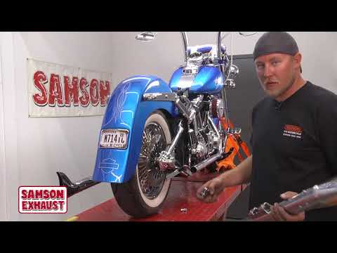 Samson True Dual 36" Cholo Fishtail Installation for 2007 - 2017 Softails S2-471