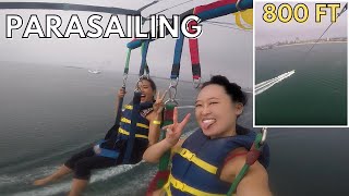 PARASAILING 800 FT IN THE AIR