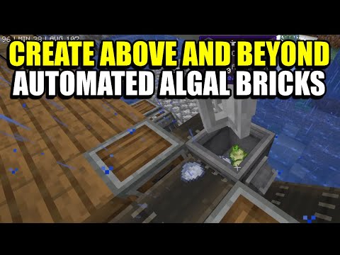 Ep9 Automated Algal Bricks - Minecraft Create Above and Beyond Modpack