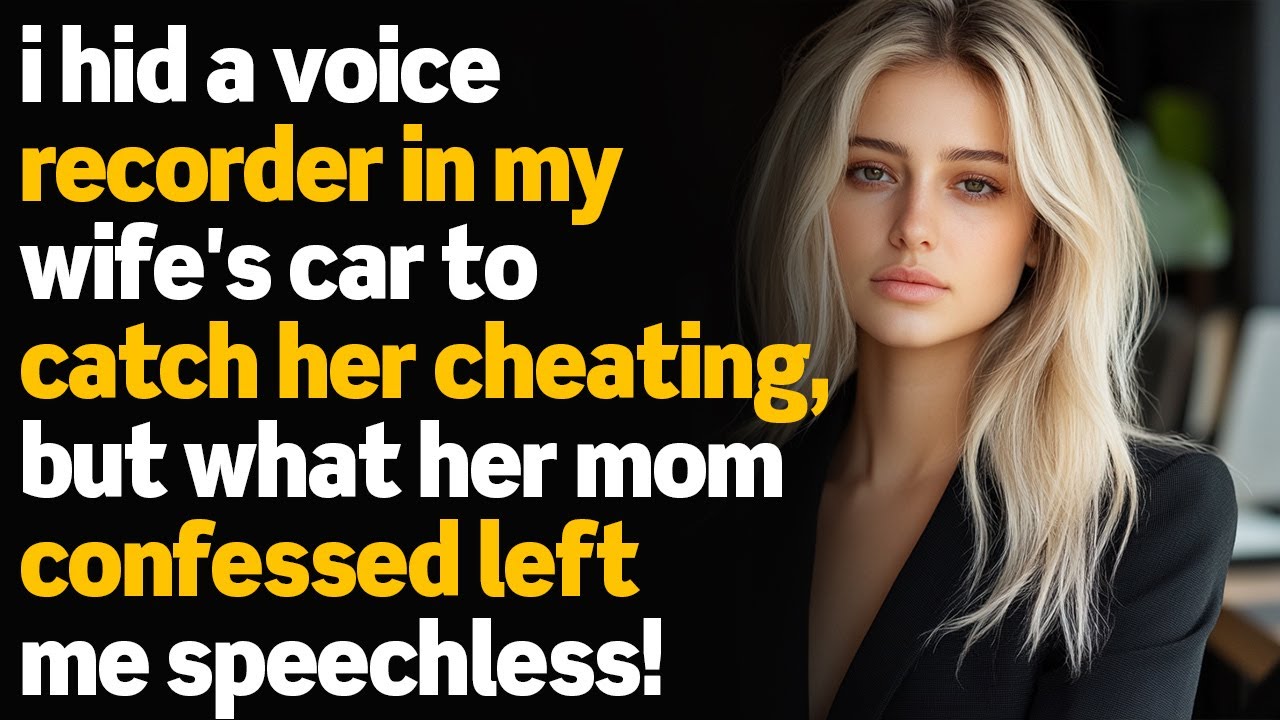 I Hid a Recorder in My Wife’s Car and Caught Her Cheating—Then Her Mom Left Me Speechless!