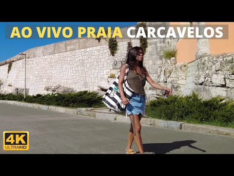 🔴LIVE Carcavelos Beach Walk In Winter - Praia Santo Amaro to Carcavelos Portugal 2022