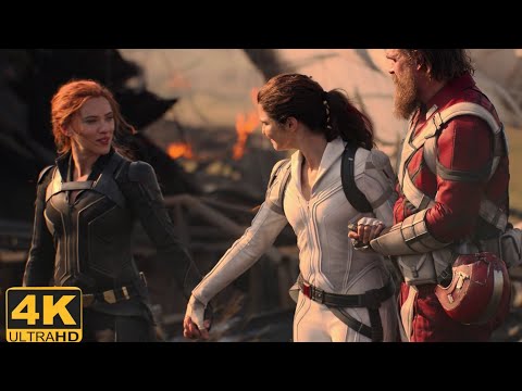 Natasha bids Melina & Alexei Goodbye [4K] | Black Widow (2021)