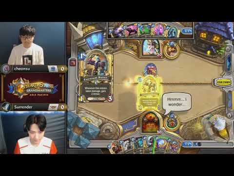 che0nsu vs Surrender - Hearthstone Grandmasters Asia-Pacific - Week 3