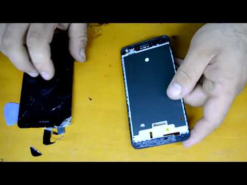 replace broken lcd digiter huawei y5 ii dissasemply