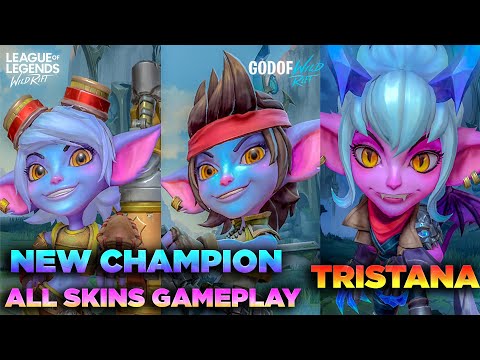 TRISTANA NEW CHAMPION l GUERILLA & LITTLE DEMON SKIN GAMEPLAY l LEAGUE OF LEGENDS WILD RIFT