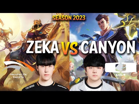 HLE Zeka vs DK Canyon - Zeka AZIR vs Canyon JAYCE Mid + Canna, Clid, Life - Patch 13.16 KR Ranked