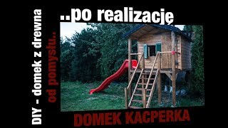 Domek z drewna dla dziecka