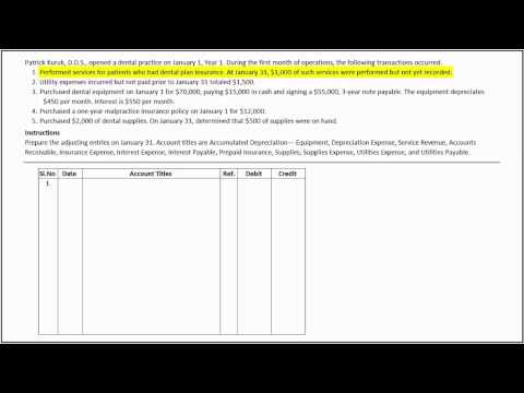 How to Prepare Adjusting Entries with Wiley. Video