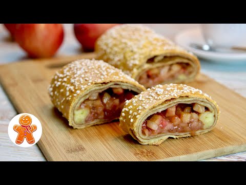 Творожный Рулет с Яблоками 🍎 Очень Вкусная Выпечка