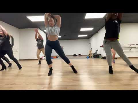 Burlesque Jazz Heels Class Choreography Practice [Superbowl Routine]