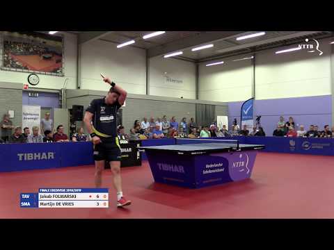 Eredivisie finale 2019 Heren: Martijn de Vries - Jakub Folwarski