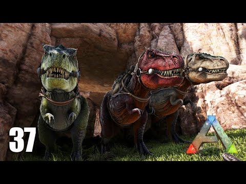 ABRINDO CAMINHO COM OS REX até a BASE 03 - ARK Survival Evolved Ragnarok - Ep 37