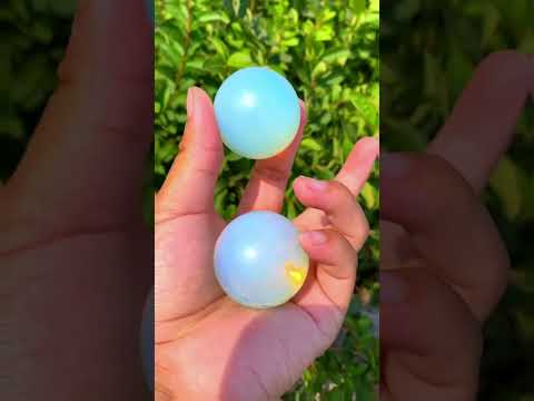 Transparent opalite ball sphere synthetic gemstone sphere