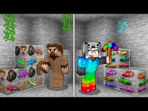 EVSİZ ARABA MADENİ VS MİLYARDER ARABA MADENİ 😱 - Minecraft