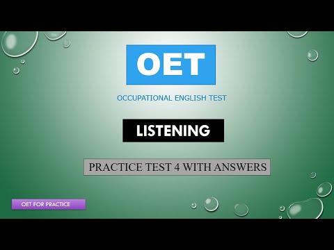 OET Listening Practice Test 4