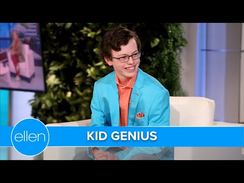 Ellen Meets Kid Genius Graduating High School & College at the Same Time
