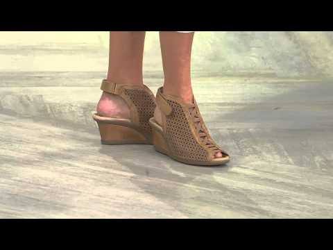 Earth Suede Wedges w/ Adjustable Backstrap Calla with Shawn Killinger