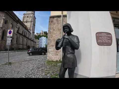 Burghausen historische Altstadt | Burghausen, Bayern, Deutschland