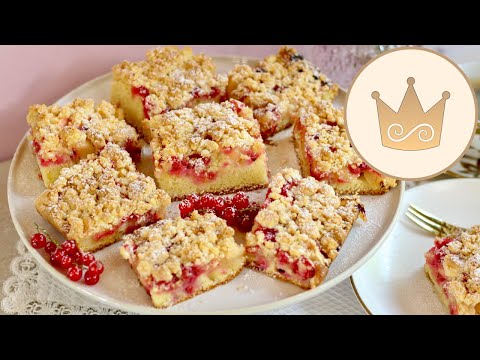 THE BEST CRUMB CAKE with BERRIES or FRUIT! 😍 WITHOUT yeast! RECIPE BY SUGARPRINCESS