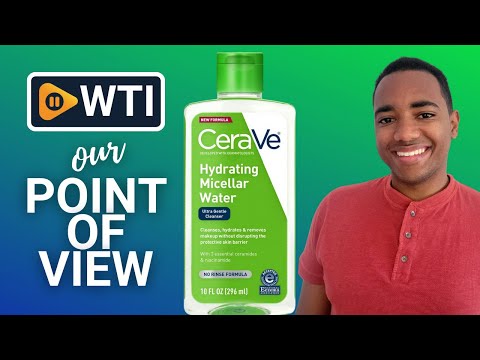 CeraVe Micellar Water | New & Improved Formula | Hydrating Facial Cleanser & Eye Makeup Remover | Fragrance Free & Non-Irritating | 10 Fl. Oz - WTI product video review