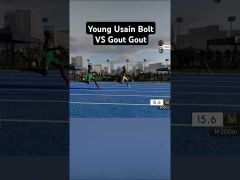 Young Usain Bolt VS Gout Gout - 3D realistic Speed Comparison #trackandfield #100m #sprint