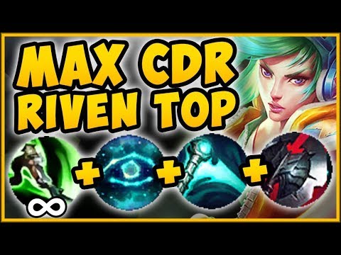 NO SKILL REQUIRED?? MAX CDR RIVEN BUILD IS 100% BRAINDEAD! RIVEN SEASON 9 TOP! - League of Legends