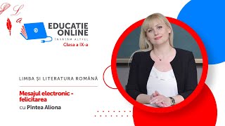 Limba și literatura română, clasa a IX-a, Mesajul electronic - felicitarea
