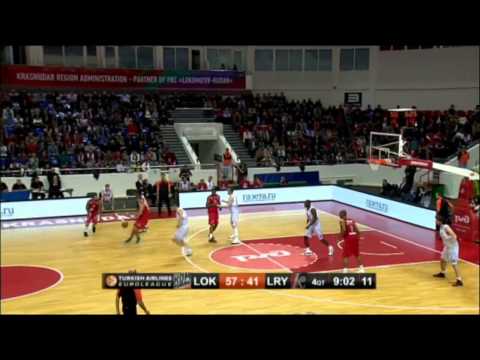 Valery Likhodey - Lokomotiv-Kuban vs Lietuvos Rytas 68-53 (EL G2, 24.10.2013)