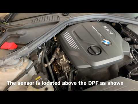 BMW 1 Series 2015 DPF Diesel Particulate Filter pressure sensor location