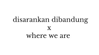 Download lagu disarankan dibandung x where we are (jason ranti x one direction) Speed Up mp3