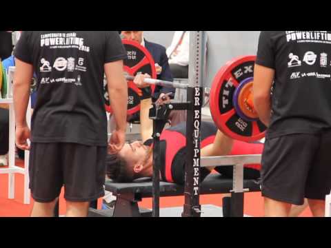 Victor Vázquez. Campeonato de España de Powerlifting 2016.