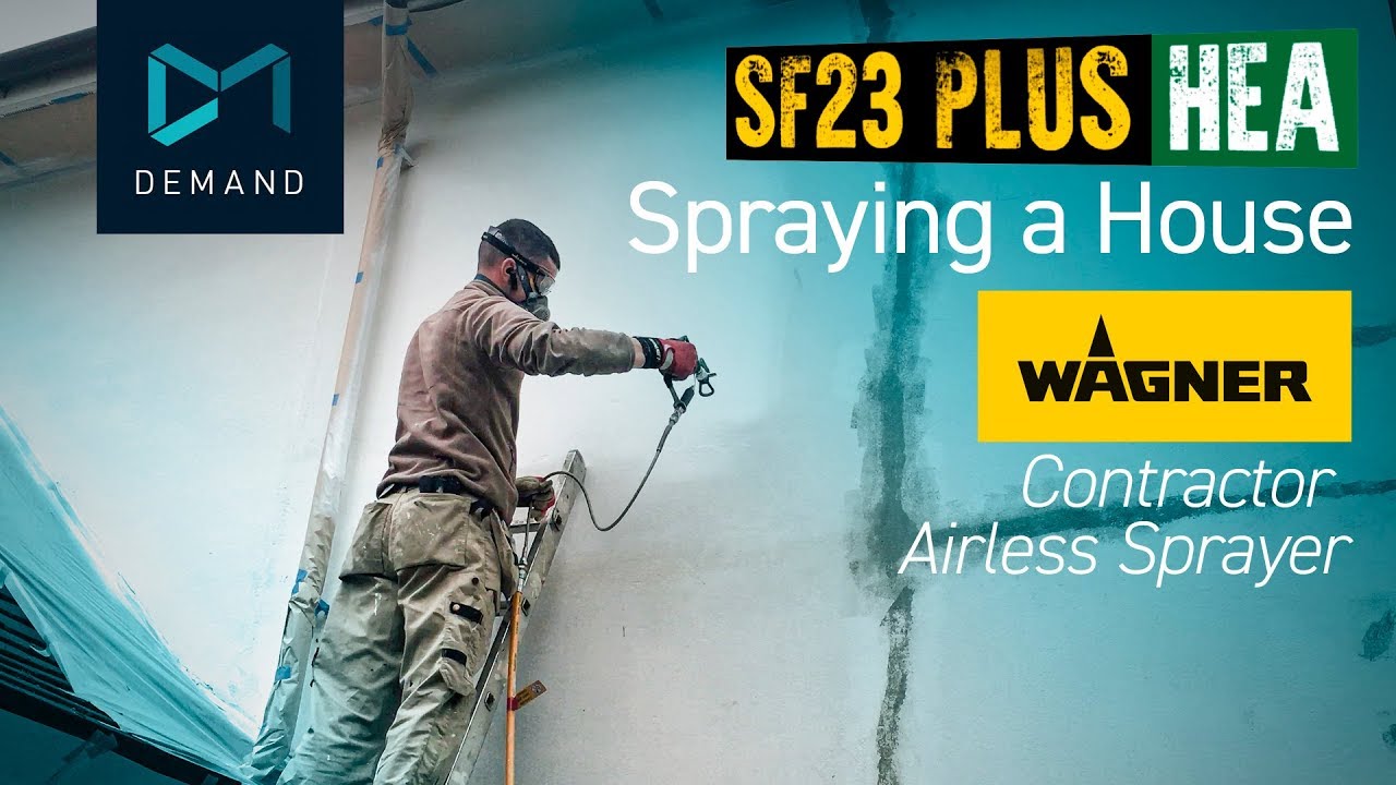 How to spray paint a house exterior with Masonry paint