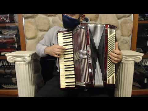 6041 - Burgundy Hohner Verdi "Carole Ann" Piano Accordion LMM 41 120 $799
