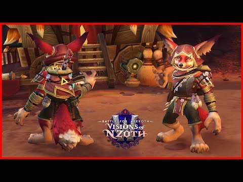 Vulpera Heritage Armor Set | In-game Preview |  WoW BfA Patch 8.3 Visions of Nzoth