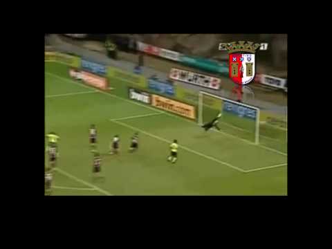 2006 / 2007 | Sp. Braga 2 - 0 Chievo Verona | Taça UEFA | 1ª Eliminatória | 1ª Mão