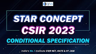 Download Lagu CONDITIONAL SPECIFICATION I STAR CONCEPT I CSIR 2023 I Thumbnail