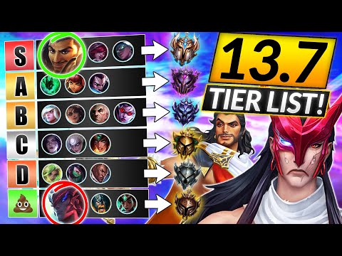 NEW TIER LIST (Patch 13.7) - BEST META Champions to MAIN - LoL Update Guide