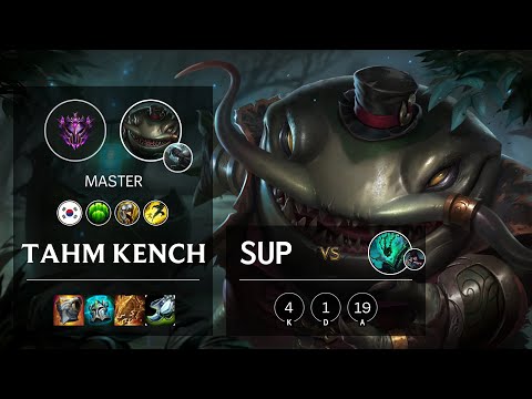 Tahm Kench Support vs Thresh - KR Master Patch 10.16