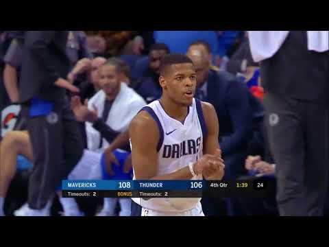 Dennis Smith Jr. Clutch Buckets Highlights vs Thunder! (31/12/17)
