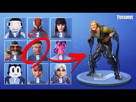 GUESS THE FORTNITE SKIN WATCHING THE EMOTE #2 - FORTNITE CHALLENGE | tusadivi