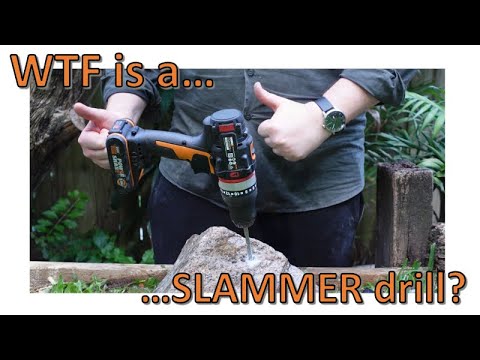 Worx slammer drill: what can it drill through?