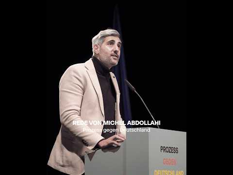 Rede von Michel Abdollahi beim “Prozess gegen Deutschland”