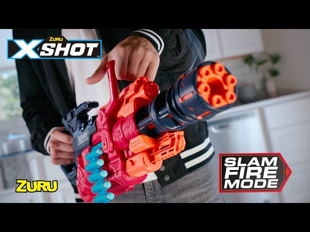 Vídeo relacionado con ZURU - Rifle MITRAILLETTE XSHOT Crusher, 36382, Palanca de Disparo semiautomático-35 tiros-48 Flechas
