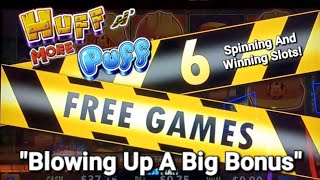 Blowing Up A Big Win on Huff N More Puff 🎰 Slot @ Hartford, Four Winds Casino 🥂🍾🥳