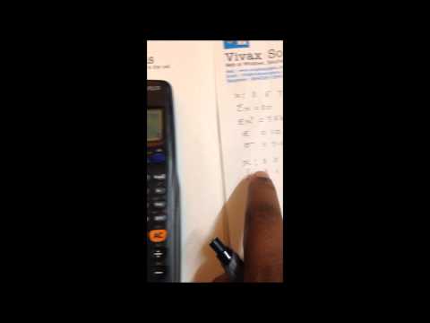 Casio Calculator for Statistics - mean and standard deviation of tabular data | Vivax Solutions